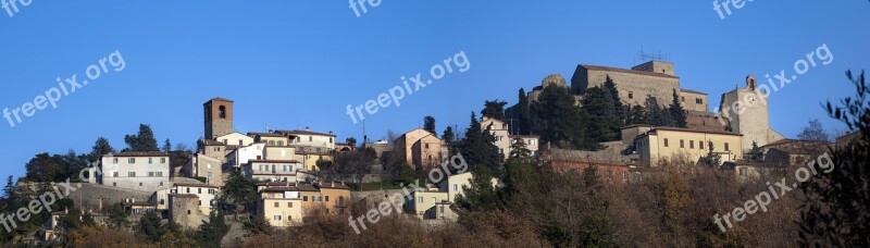 Verucchio Romagna Landscape Valmarecchia Hills