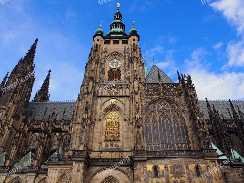 Prague Castle Czech History Sky