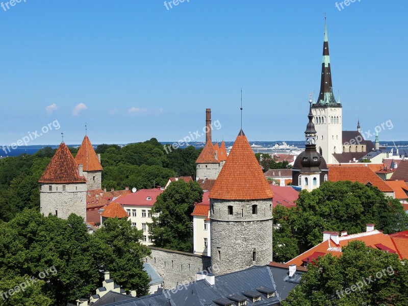 Tallinn Estonia View Tower Free Photos