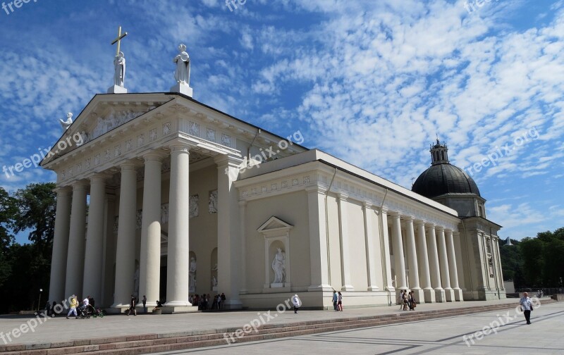 Vilnius Lithuania The Cathedral Architecture Free Photos