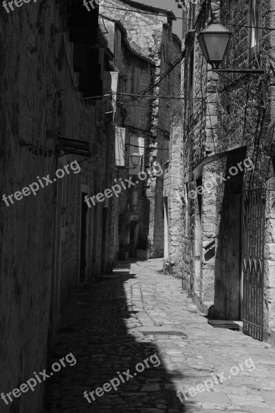 Street Stone House Summer Mediterranean