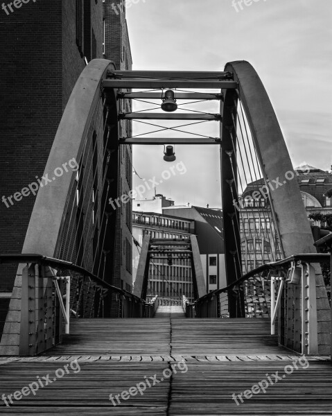 Speicherstadt Hamburg Bridge Elbe Port