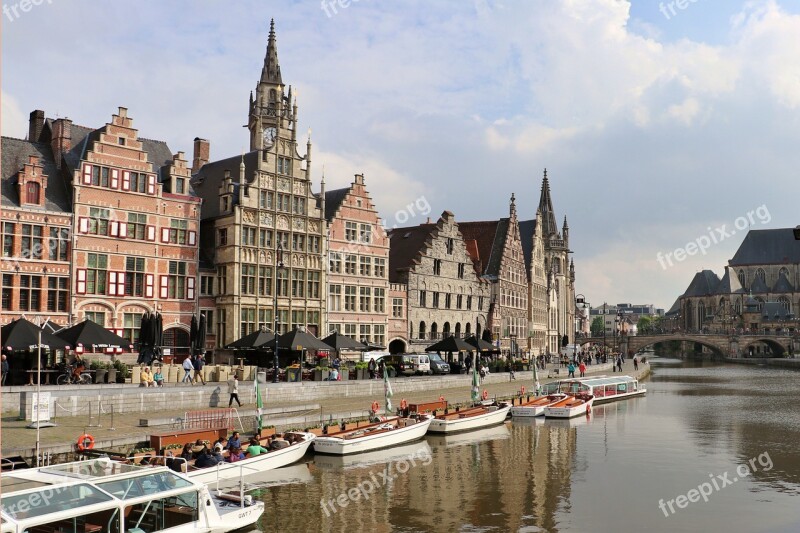 Gent Belgium City Flanders Architecture