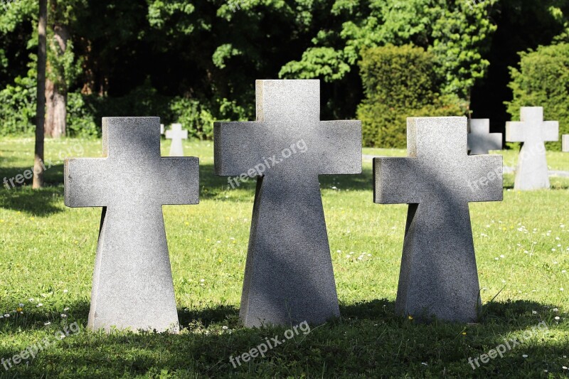 German Military Cemetery Second World War Crosses Cemetery Mirogoj Zagreb