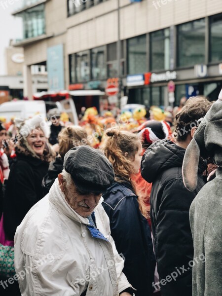 Old Man Emotion Moody Lonely Carnival