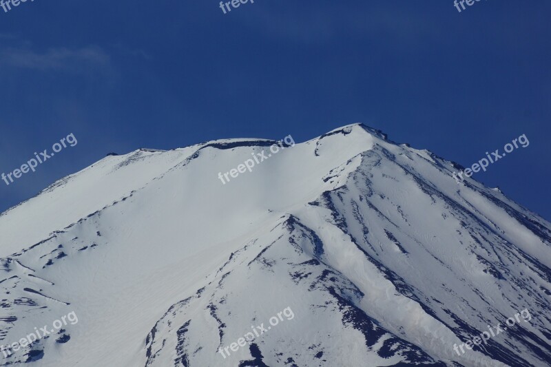 Mt Fuji Mountain Top Snow Mountain Free Photos