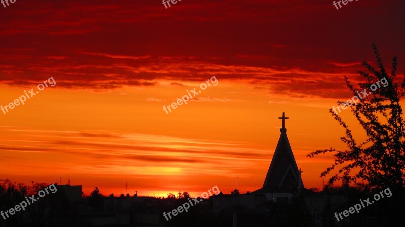 Sunrise Dawn Landscape Sky Nature