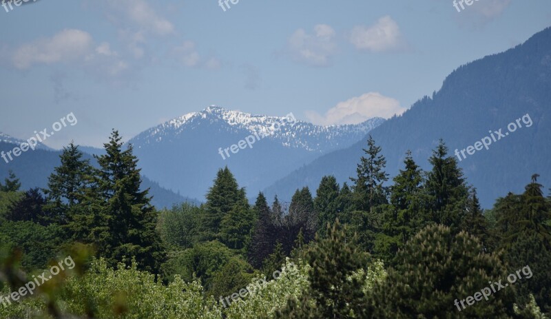 Mountains Landscape Valley Nature Clouds