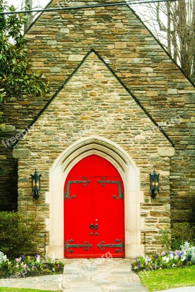 Red Door Door Red Building Entrance