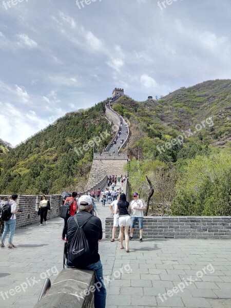 China Wall Landscape Architecture Travel