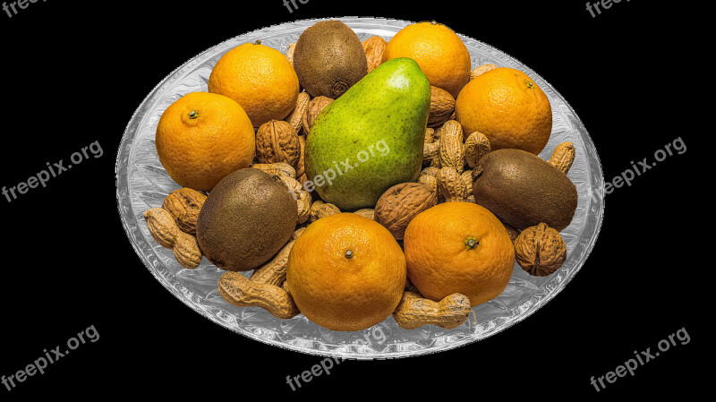 Fruit Pear Kiwi Lemons Fruit Bowl