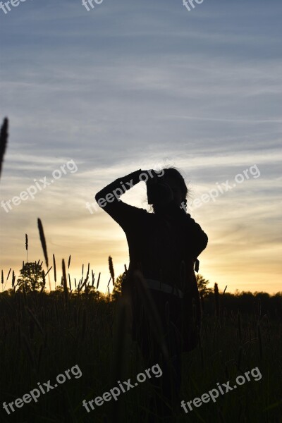 Girl Photography Sunset Female Woman