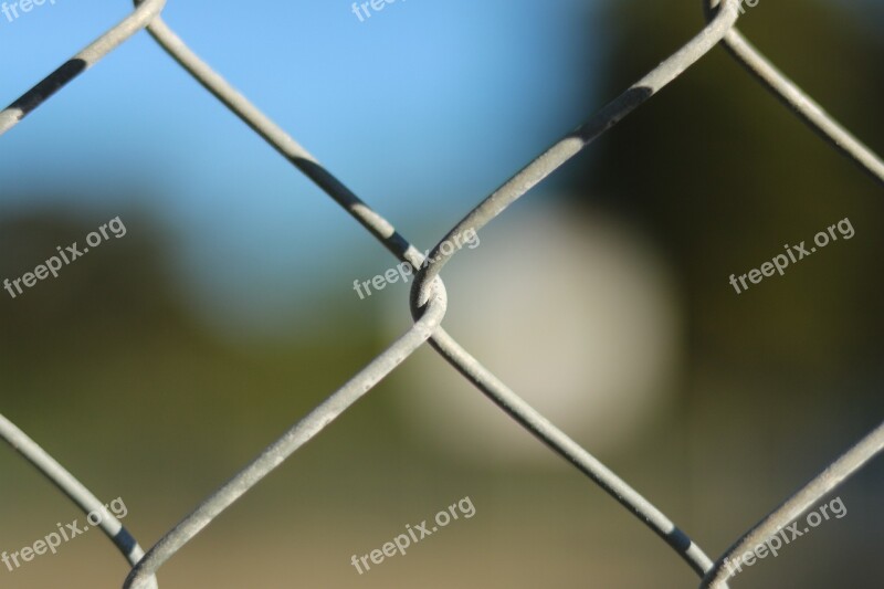 Fence Aperture Blur Wire Basketball Court