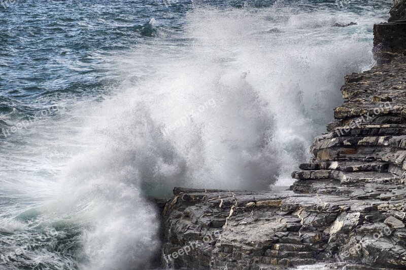 Onda Sea Liguria Italy Landscape