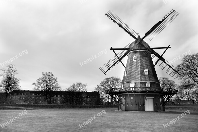 Mill Black And White Industry Old Architecture