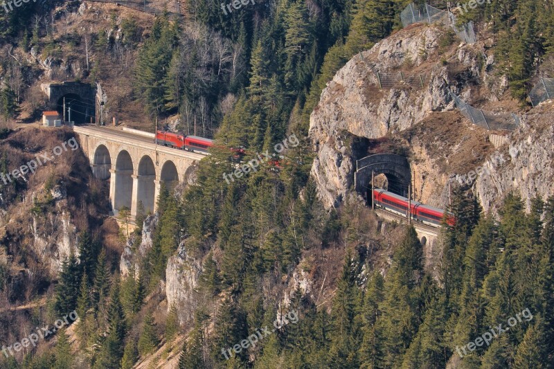 Nature Train Railway Landscape Route