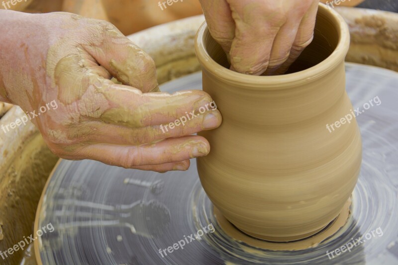 Modelling Pot Vase Decoration Pottery