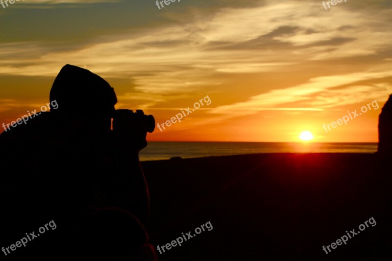 Photographer Shadow Sunset Photograph Profession