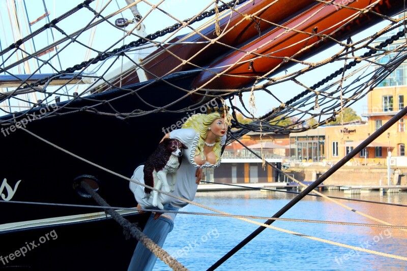 Galionsfigur Ship Sailing Vessel Lübeck Stem