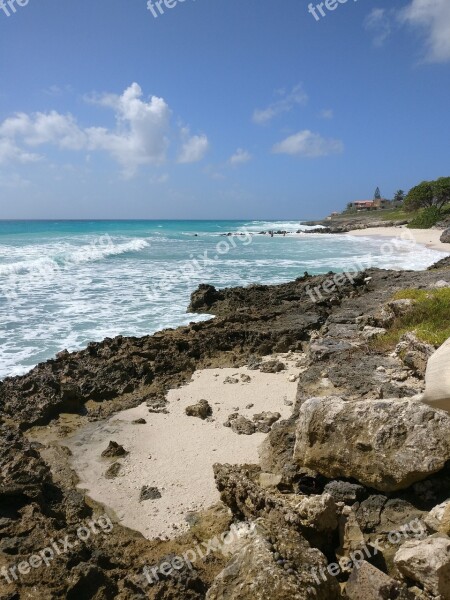 Beach Sea Ocean Sand Rocks