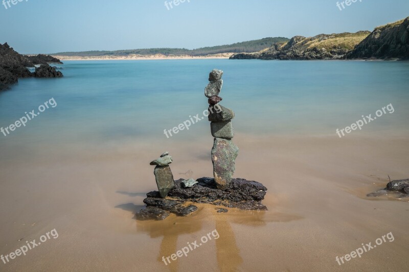 Coast Beach Ocean Nature Stones