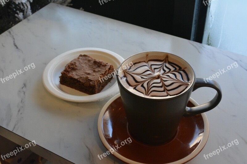 Coffee Brownie Cafe Espresso Creamy