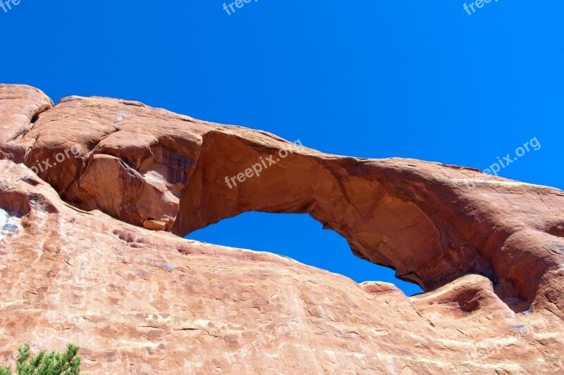 Skyline Arch Sandstone Utah Landscape Geology