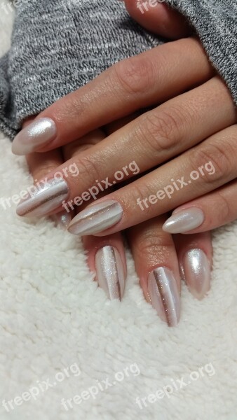 Nails Manicure Hands White Nail