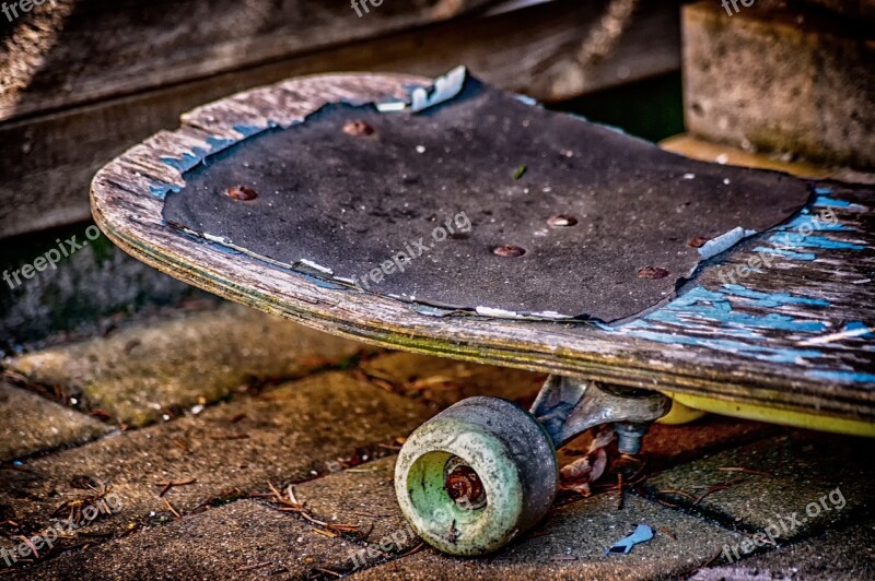 Skateboard Old Dirty Grunge Paint