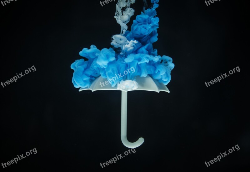 Blend Color In Water Decoration Drop Umbrella