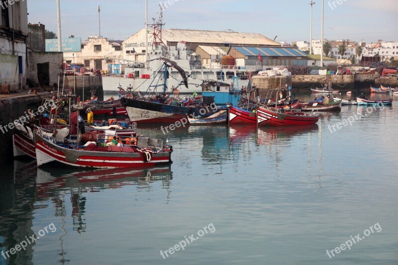 Port Casablanca Morocco Boat Maritime Workshops