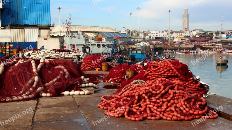 Port Casablanca Morocco Boat Maritime Workshops