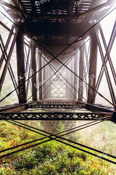 Metal Bridge Architecture Steel Construction