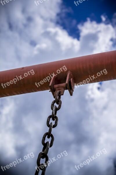 Sky Detail Swing Foreground Blue