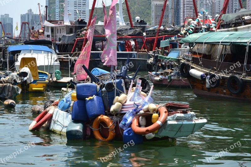 Clutter Boat Float Water Trash