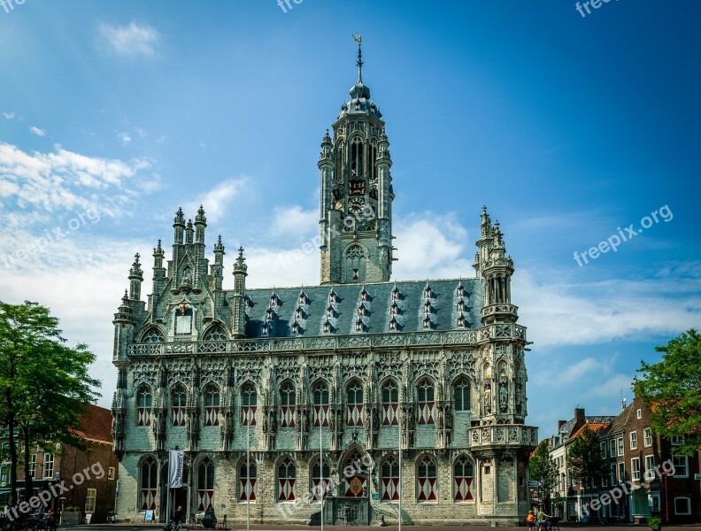 Middelburg Town Hall Zealand Walcheren Center