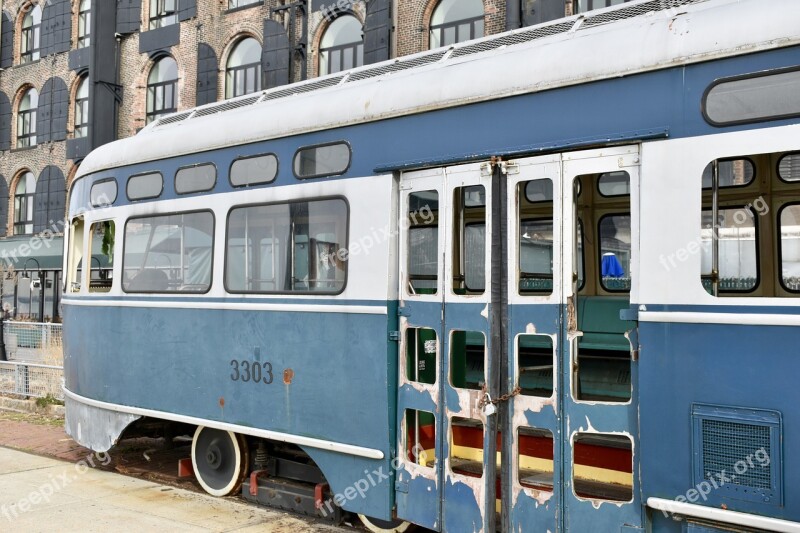 Tram Old Rust Vintage Trolley