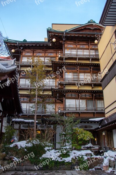 Bath House Shibu Onsen Japan Japanese Traditional