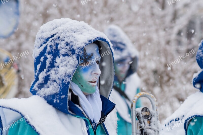 Music Switzerland Snow Carnival Canton Of Glarus