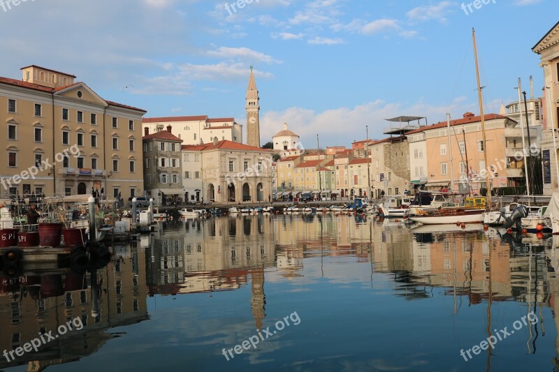 Slovenia Piran Architecture Mediterranean City