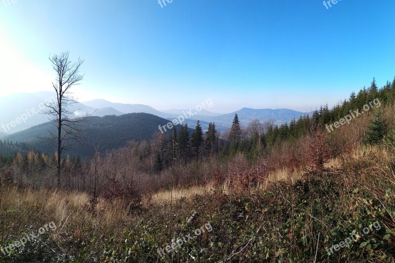 Moravia Beskydy Mountains Landscape Nature