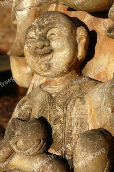 Image Statue Woodcarving Sculpture Chinese