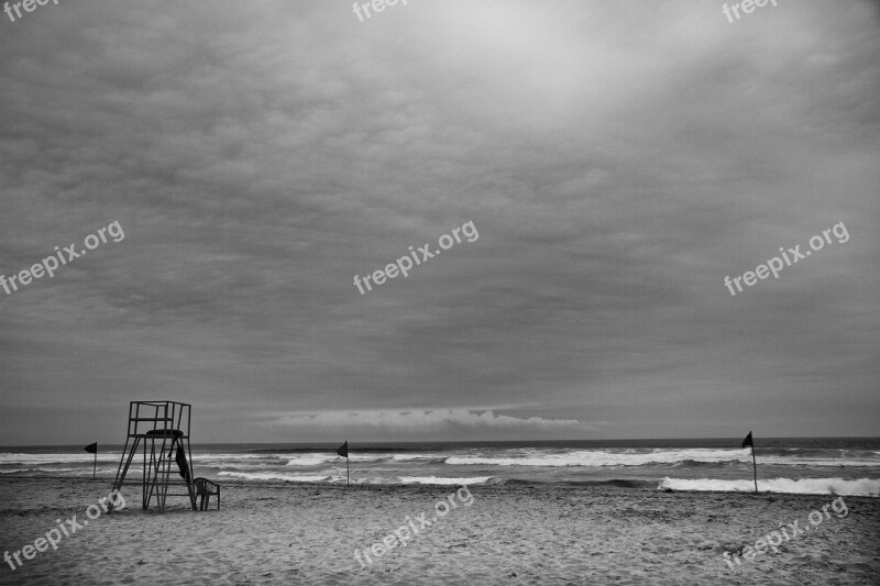 Beach Chile El Tabo Sunset Sea