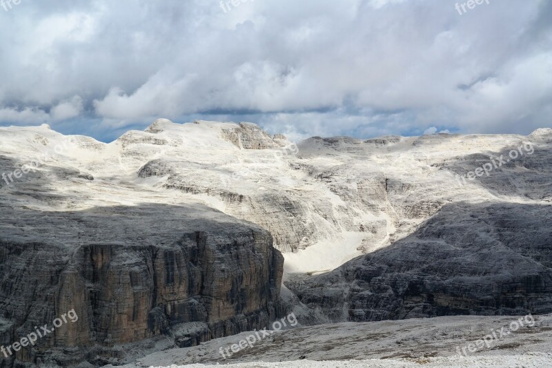 Dolomites Italy Alpine Sella Landscape