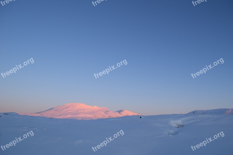 Tundra Winter Iceland Snow Nature