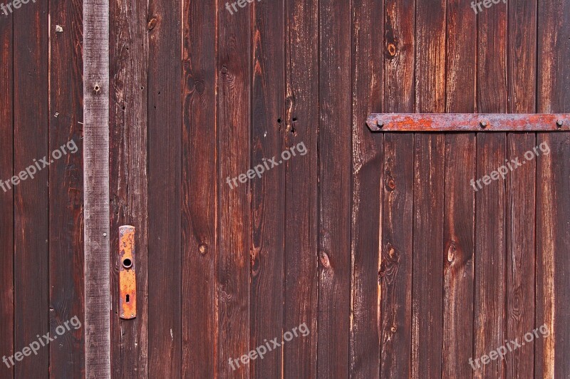 Door Goal Barn Door Old Gate Wooden Gate