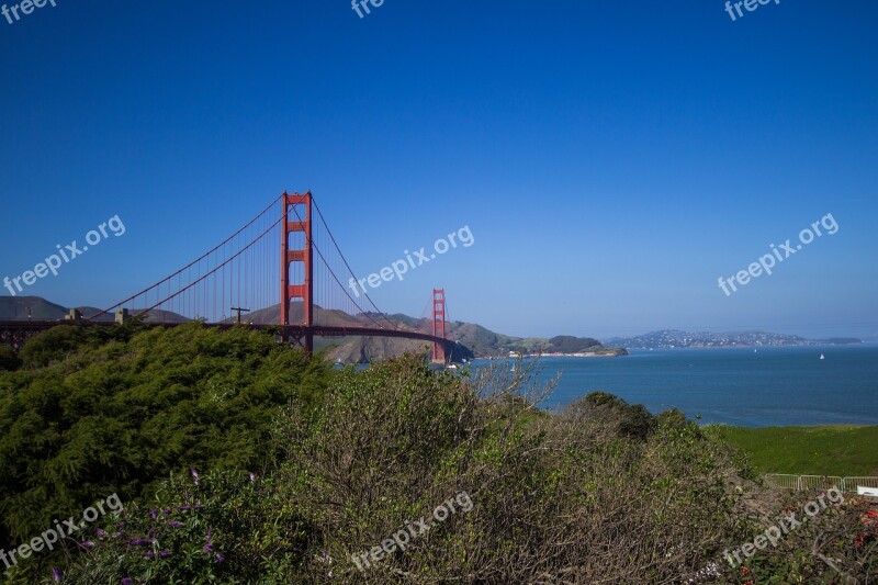 Goldengate Bridge Usa San Francisco Architecture