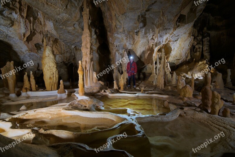 Potholing Gours Cave Basins Concretions