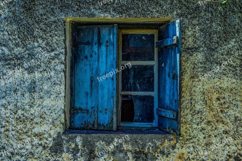 Window Wooden Grunge Texture Wall