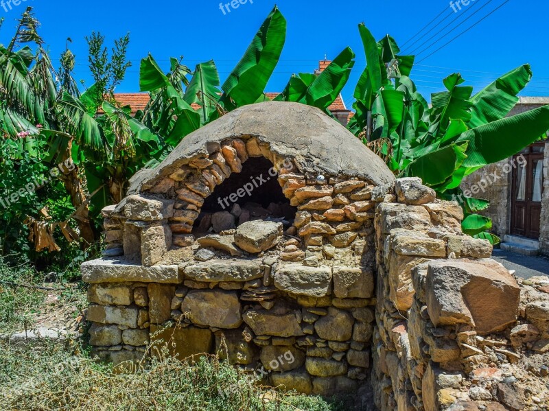 Traditional Oven Earthen Oven Aged Old Damaged